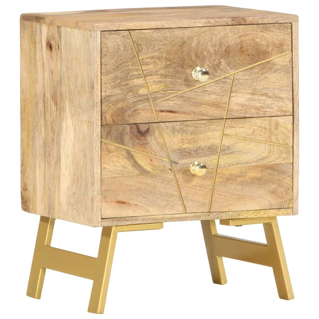 vidaXL Szafka nocna, 40x30x50 cm, lite drewno mango