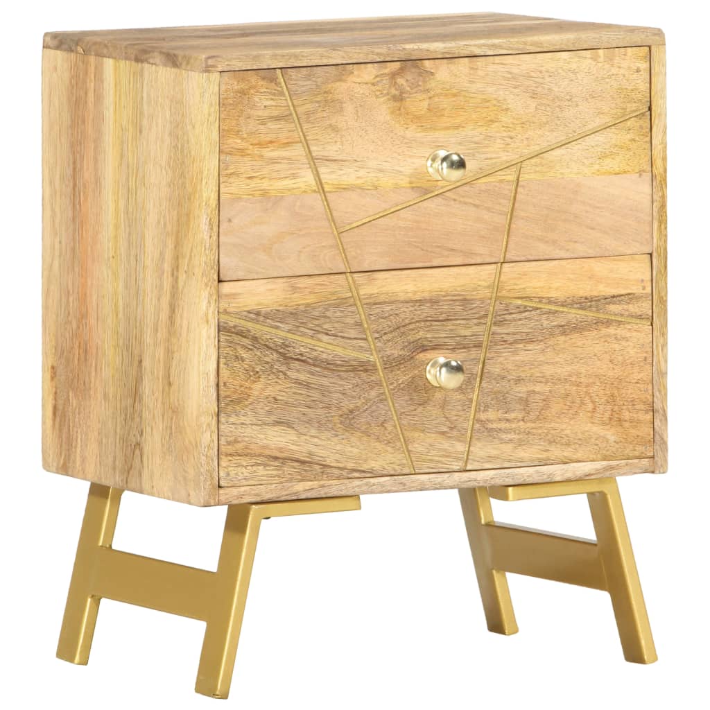 vidaXL Szafka nocna, 40x30x50 cm, lite drewno mango
