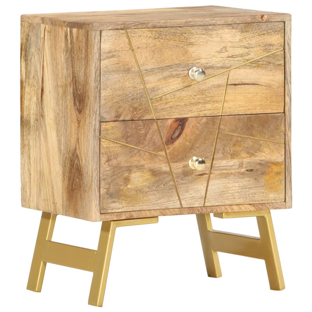 vidaXL Szafka nocna, 40x30x50 cm, lite drewno mango