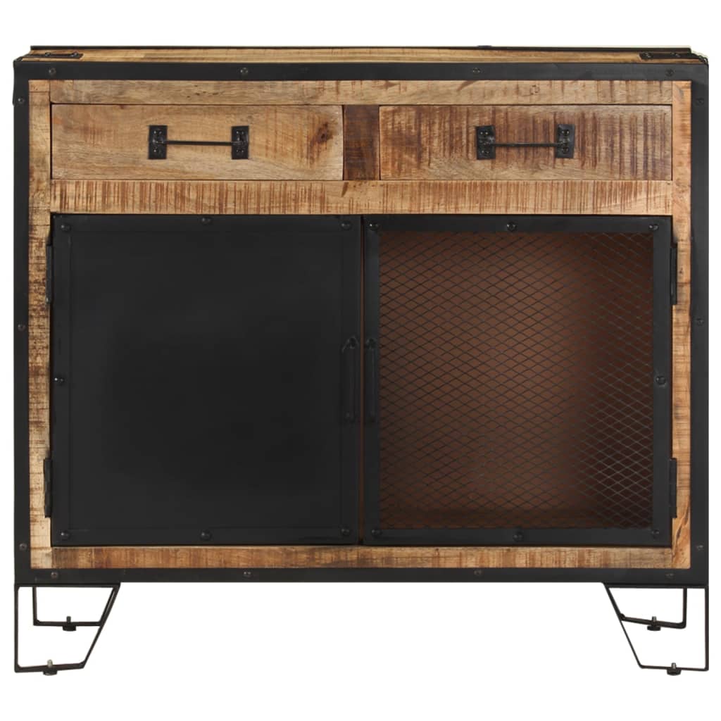 vidaXL Komoda, 80x31x71 cm, lite, surowe drewno mango