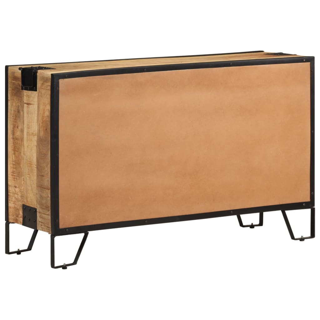vidaXL Komoda, 100x31x60 cm, lite, surowe drewno mango