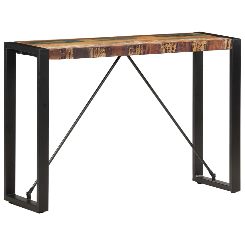 vidaXL Stolik typu konsola, 110 x 35 x 76 cm, lite drewno z odzysku