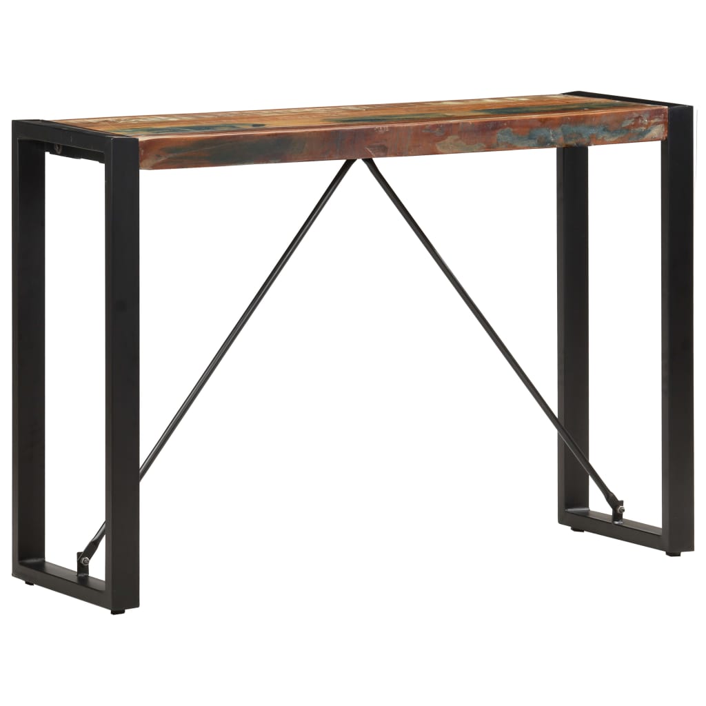 vidaXL Stolik typu konsola, 110 x 35 x 76 cm, lite drewno z odzysku