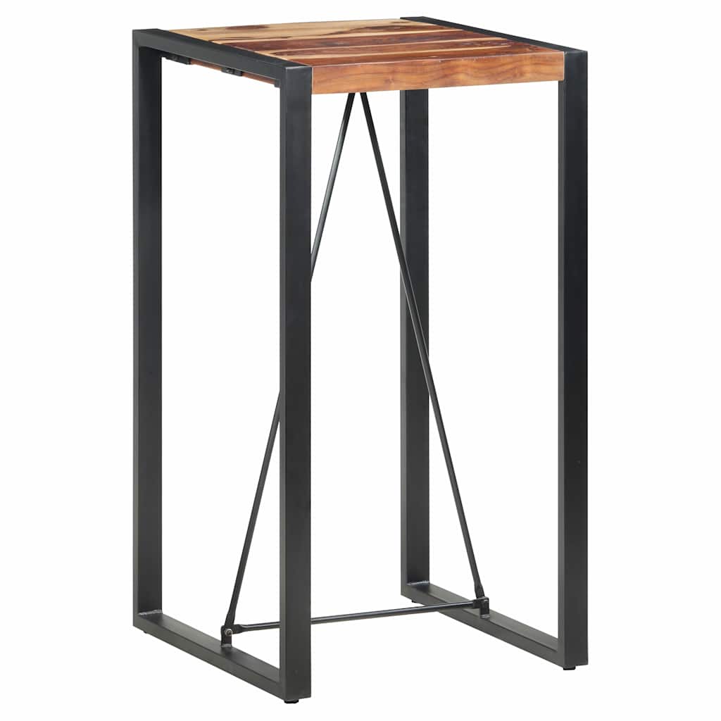 vidaXL Stolik barowy, 60 x 60 x 110 cm, lite drewno akacjowe