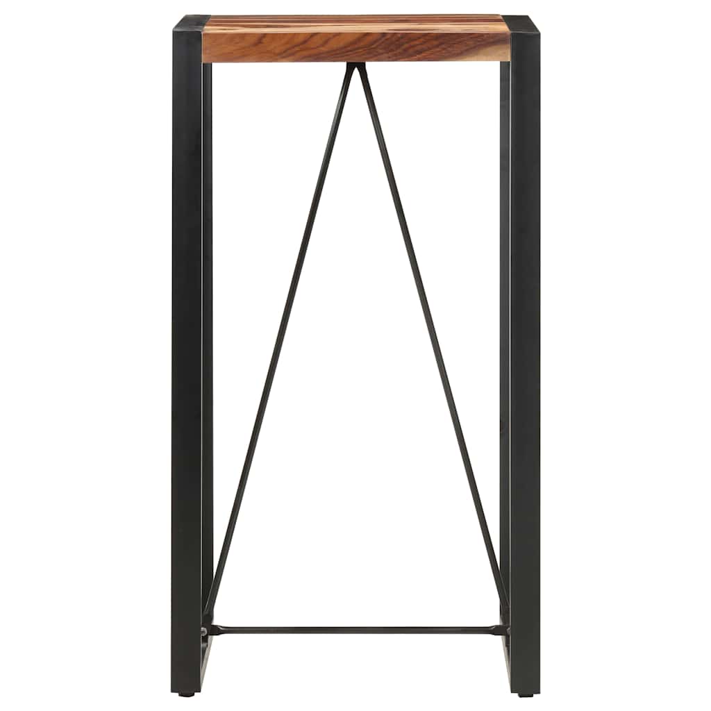 vidaXL Stolik barowy, 60 x 60 x 110 cm, lite drewno akacjowe
