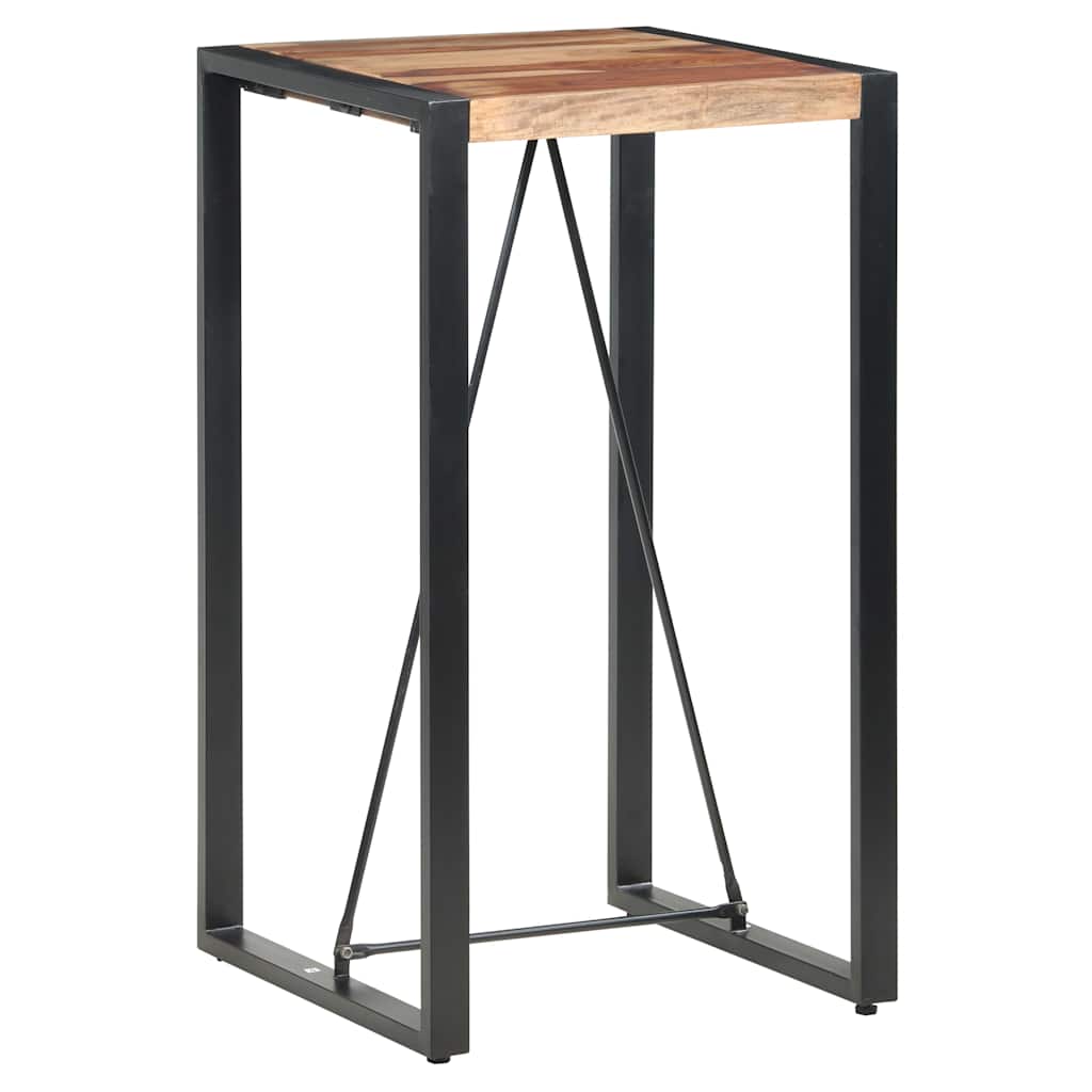 vidaXL Stolik barowy, 60 x 60 x 110 cm, lite drewno akacjowe