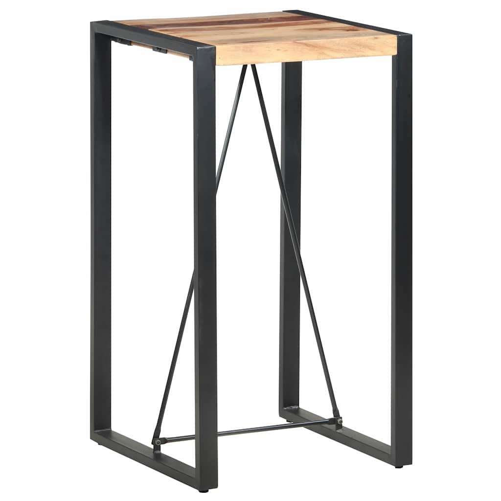 vidaXL Stolik barowy, 60 x 60 x 110 cm, lite drewno akacjowe