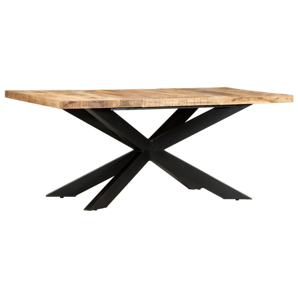 vidaXL Stół jadalniany, 180 x 90 x 76 cm, lite surowe drewno mango