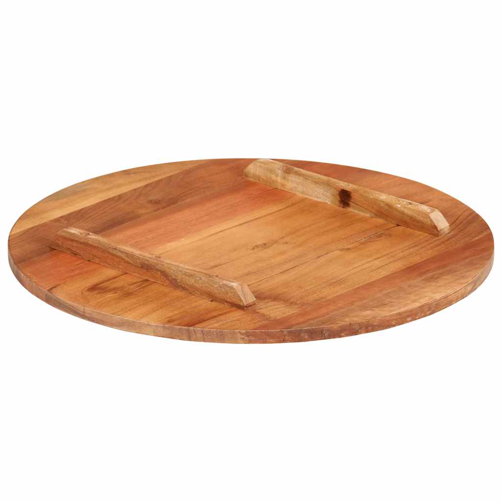 vidaXL Blat stołu, lite drewno akacjowe, okrągły, 15-16 mm, 50 cm
