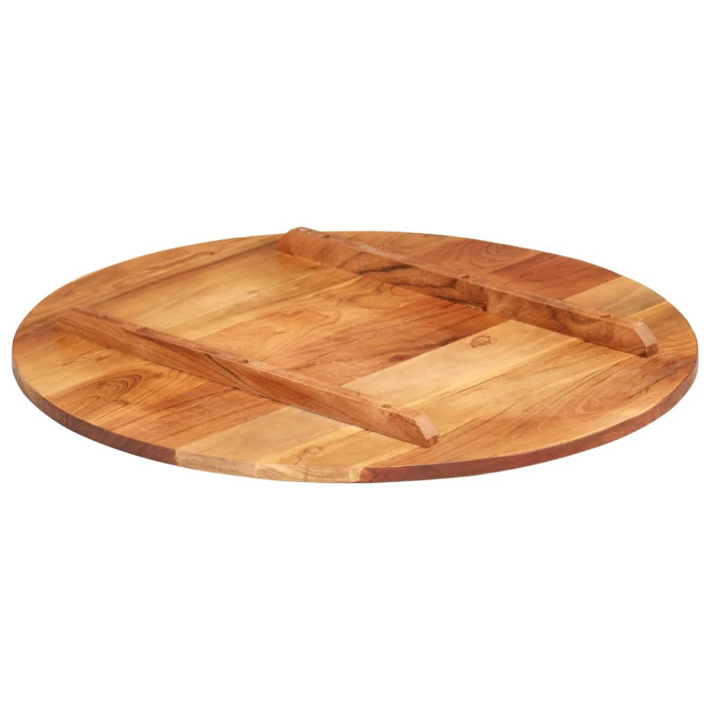 vidaXL Blat stołu, lite drewno akacjowe, okrągły, 15-16 mm, 60 cm