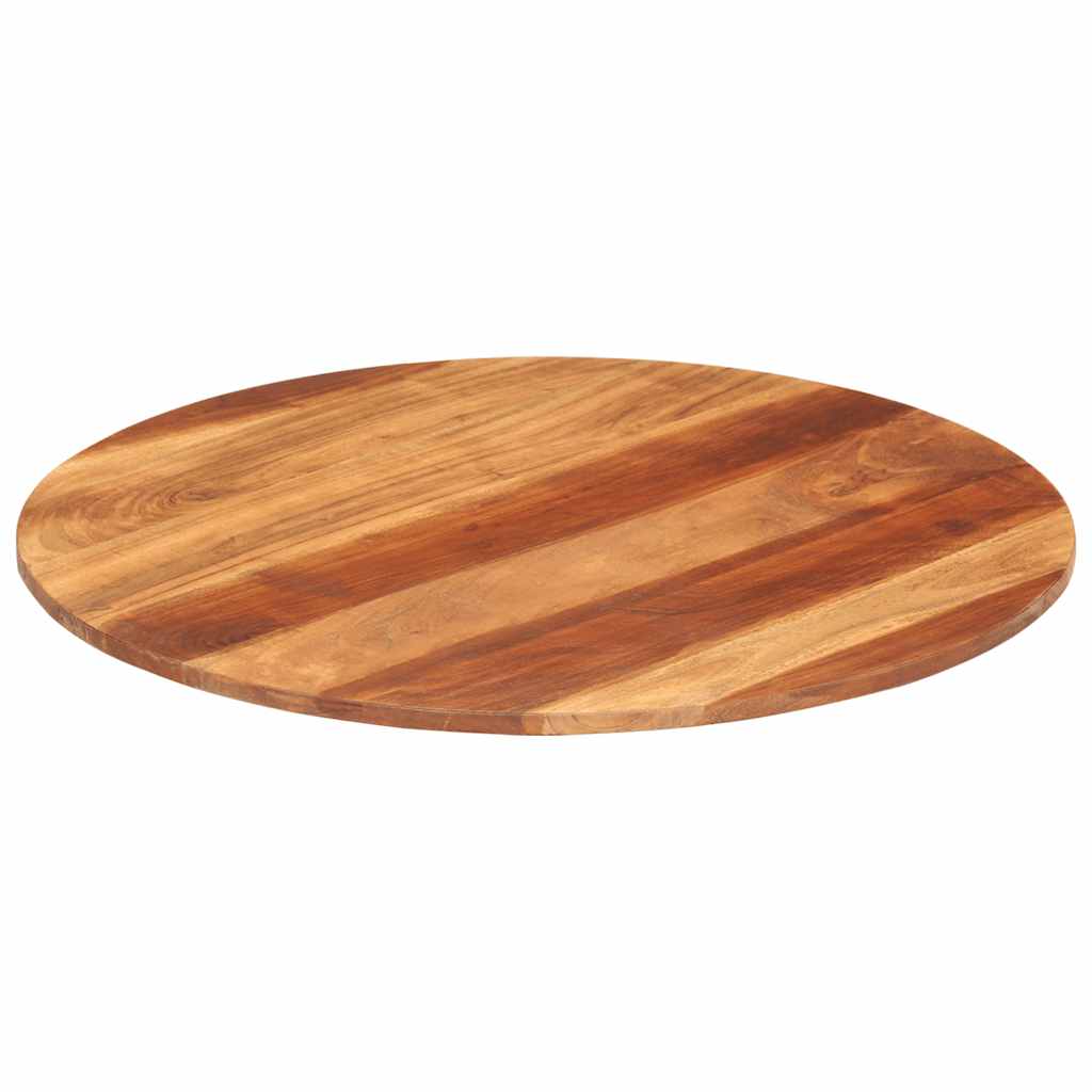 vidaXL Blat stołu, lite drewno akacjowe, okrągły, 15-16 mm, 70 cm