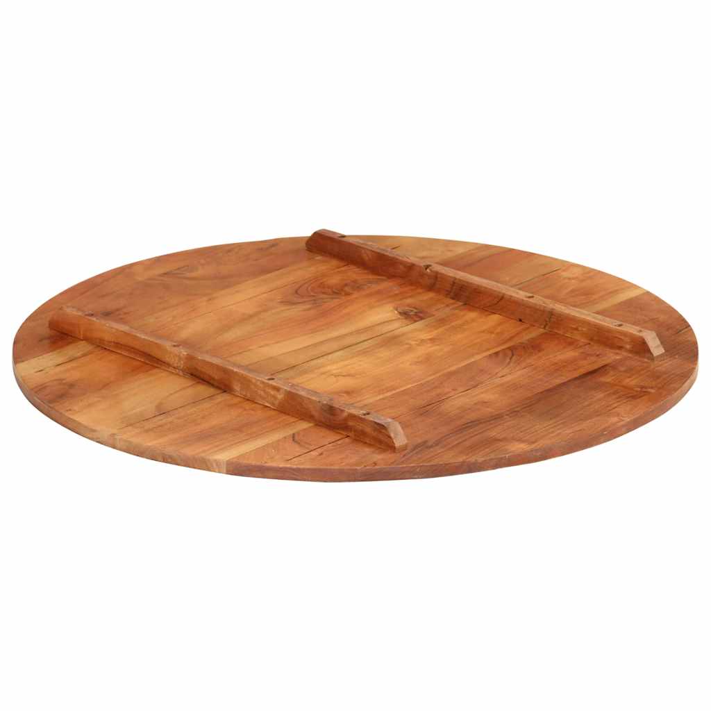 vidaXL Blat stołu, lite drewno akacjowe, okrągły, 15-16 mm, 70 cm