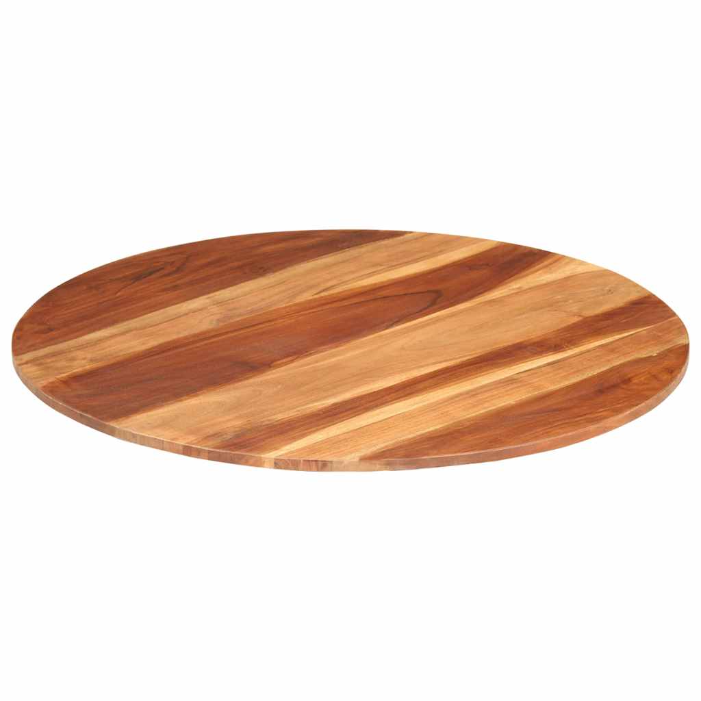 vidaXL Blat stołu, lite drewno akacjowe, okrągły, 15-16 mm, 80 cm