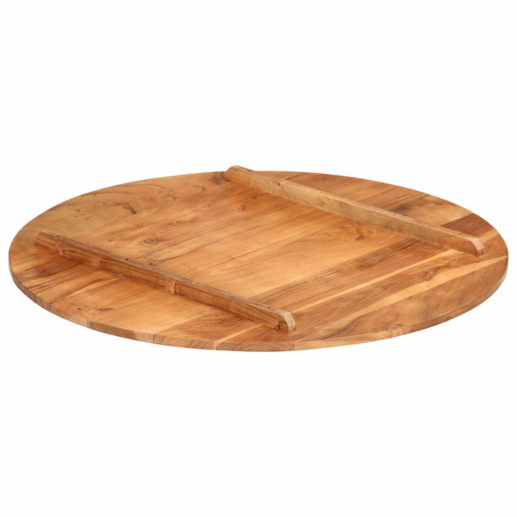 vidaXL Blat stołu, lite drewno akacjowe, okrągły, 15-16 mm, 80 cm