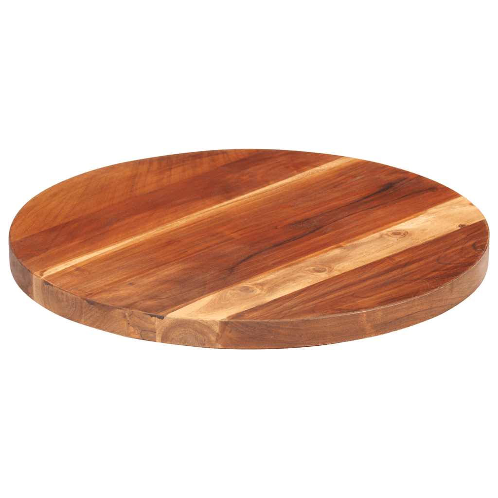 vidaXL Blat stołu, lite drewno akacjowe, okrągły, 25-27 mm, 40 cm