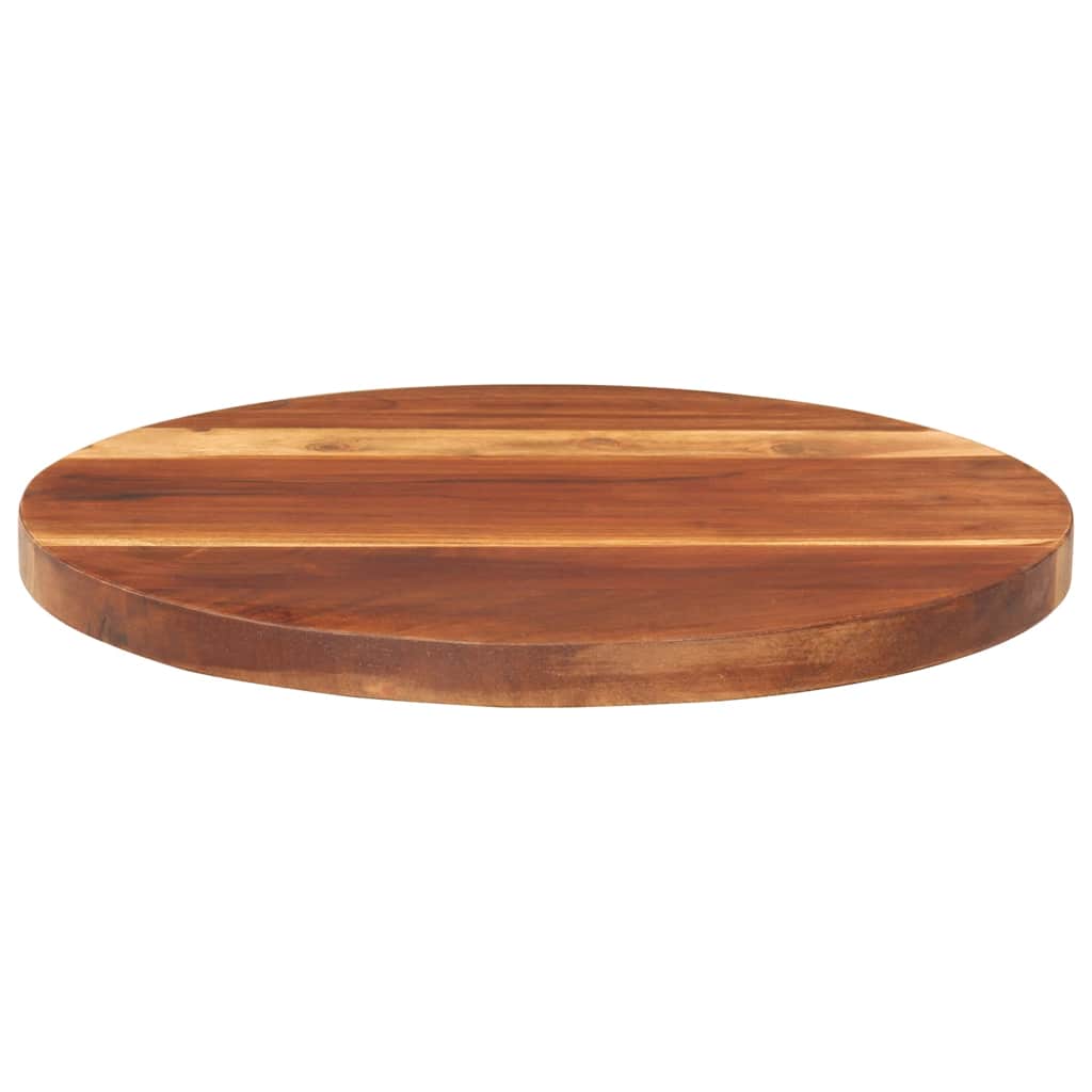 vidaXL Blat stołu, lite drewno akacjowe, okrągły, 25-27 mm, 40 cm