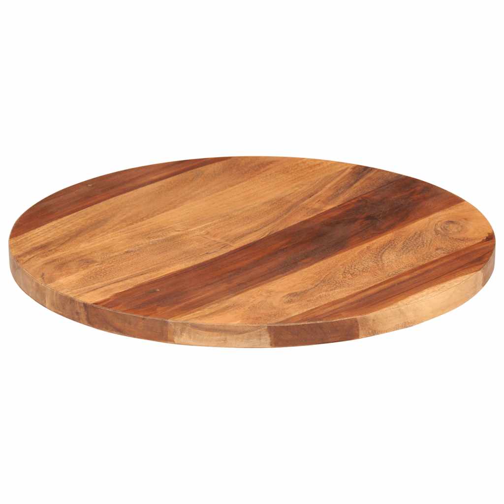 vidaXL Blat stołu, lite drewno akacjowe, okrągły, 25-27 mm, 50 cm