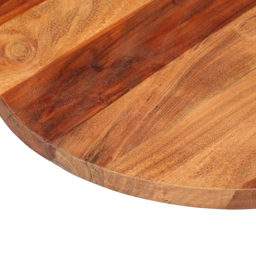 vidaXL Blat stołu, lite drewno akacjowe, okrągły, 25-27 mm, 50 cm