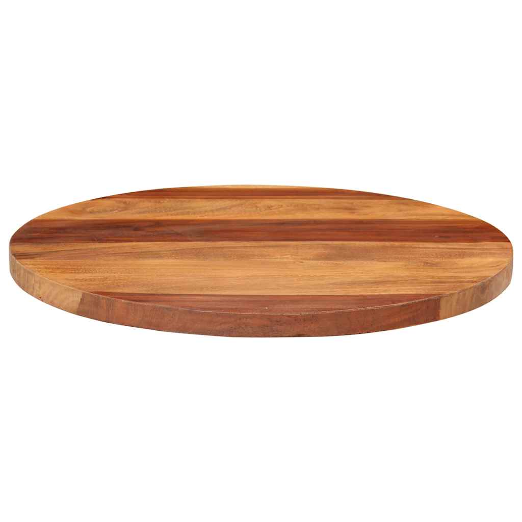vidaXL Blat stołu, lite drewno akacjowe, okrągły, 25-27 mm, 50 cm