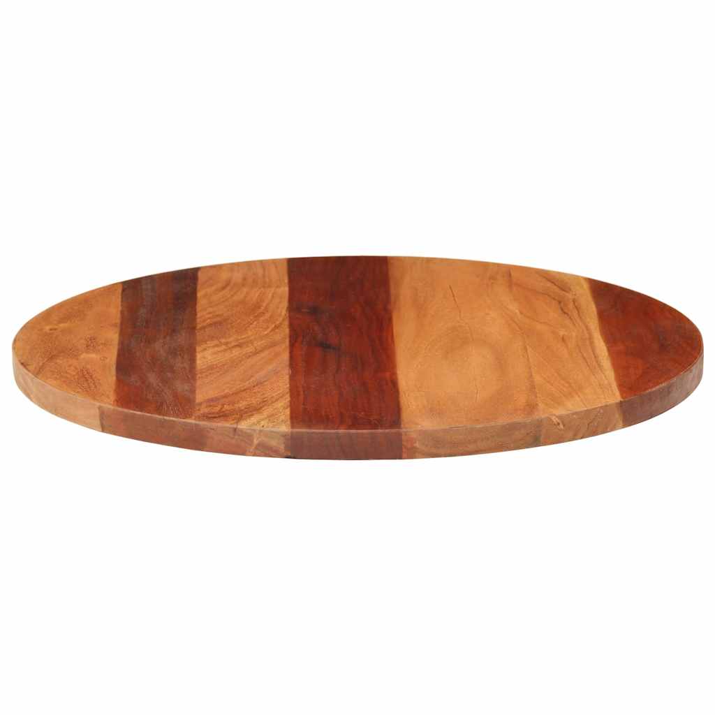 vidaXL Blat stołu, lite drewno akacjowe, okrągły, 25-27 mm, 50 cm