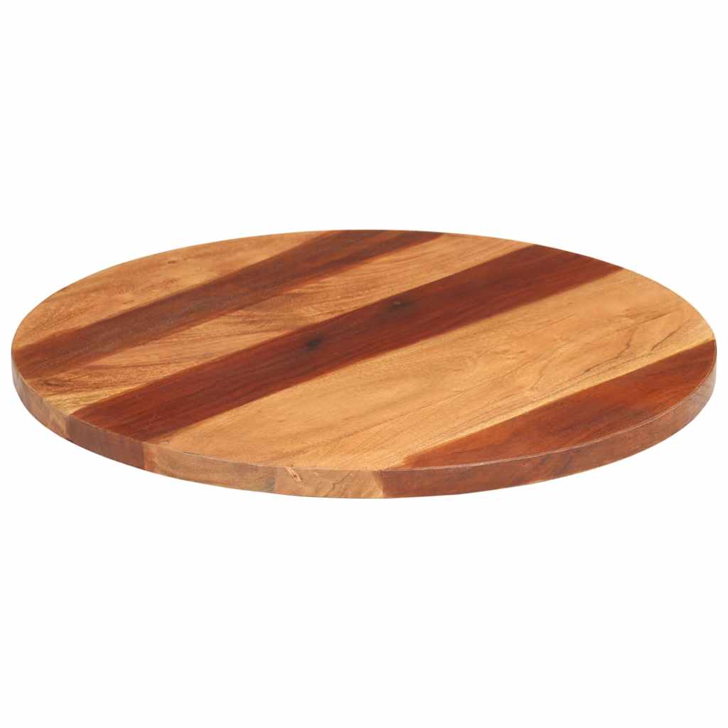 vidaXL Blat stołu, lite drewno akacjowe, okrągły, 25-27 mm, 60 cm