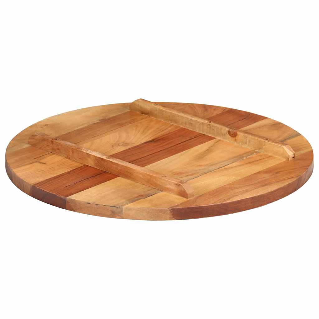 vidaXL Blat stołu, lite drewno akacjowe, okrągły, 25-27 mm, 60 cm