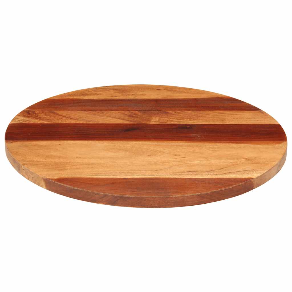 vidaXL Blat stołu, lite drewno akacjowe, okrągły, 25-27 mm, 60 cm