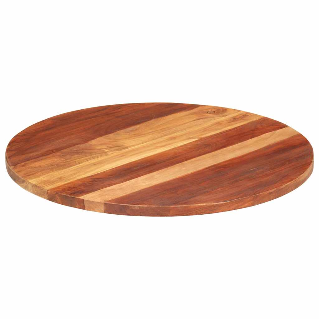 vidaXL Blat stołu, lite drewno akacjowe, okrągły, 25-27 mm, 70 cm