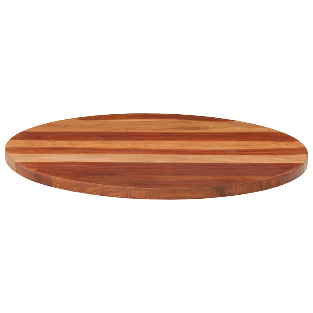 vidaXL Blat stołu, lite drewno akacjowe, okrągły, 25-27 mm, 70 cm