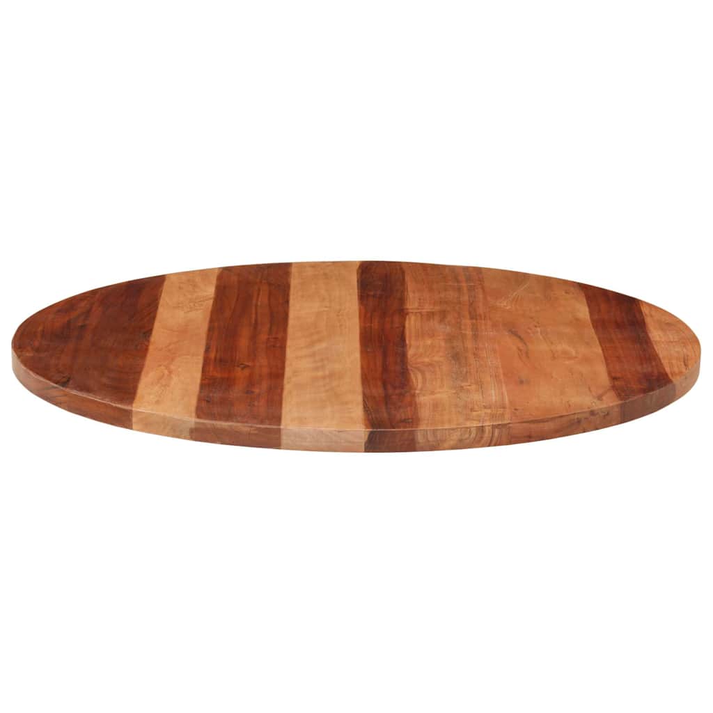 vidaXL Blat stołu, lite drewno akacjowe, okrągły, 25-27 mm, 80 cm