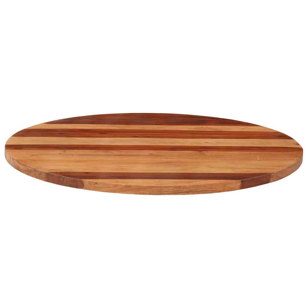 vidaXL Blat stołu, lite drewno akacjowe, okrągły, 25-27 mm, 80 cm