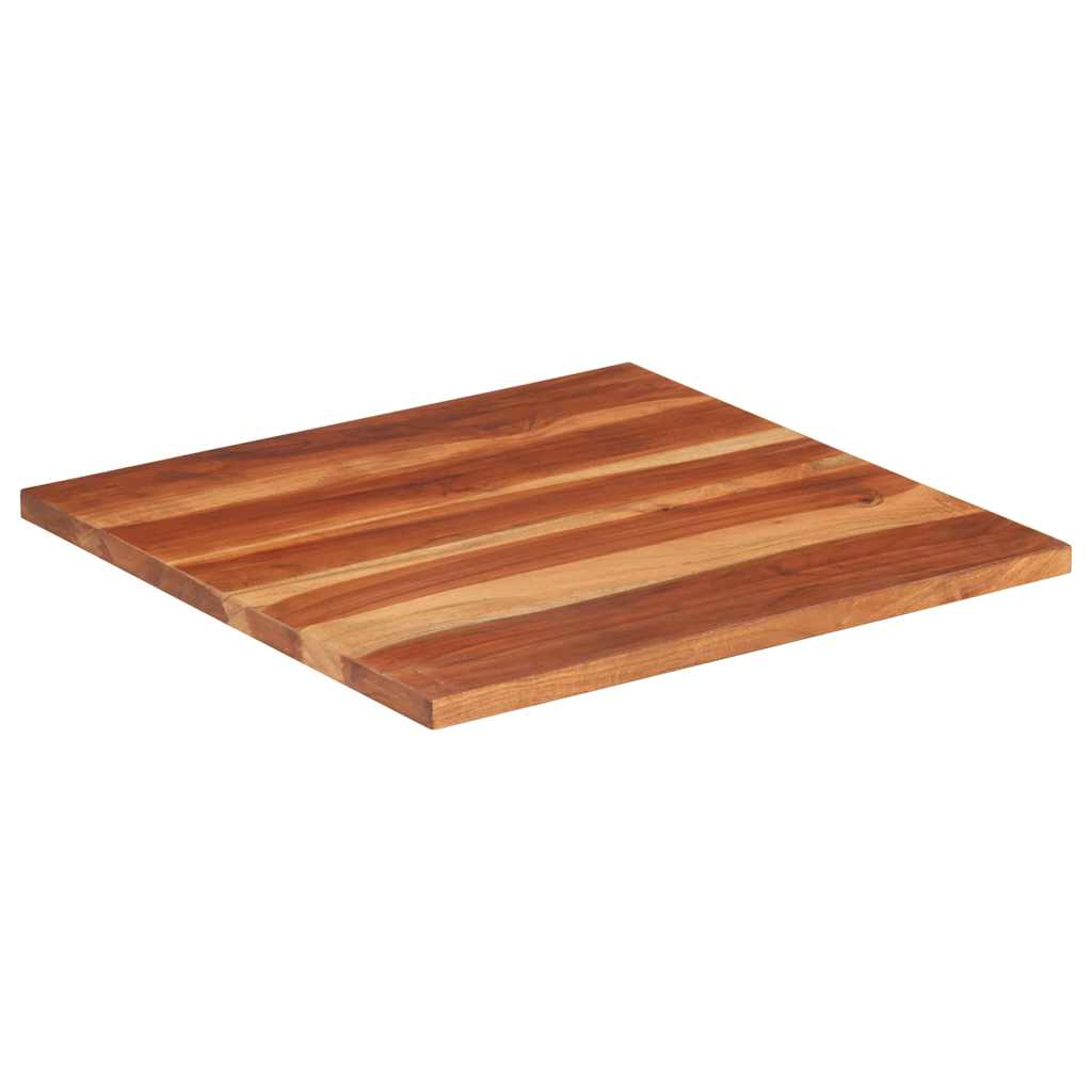 vidaXL Blat stołu, lite drewno akacjowe, 25-27 mm, 60x60 cm