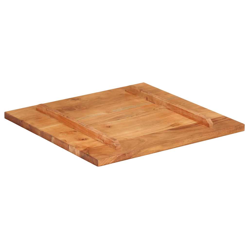 vidaXL Blat stołu, lite drewno akacjowe, 25-27 mm, 60x60 cm