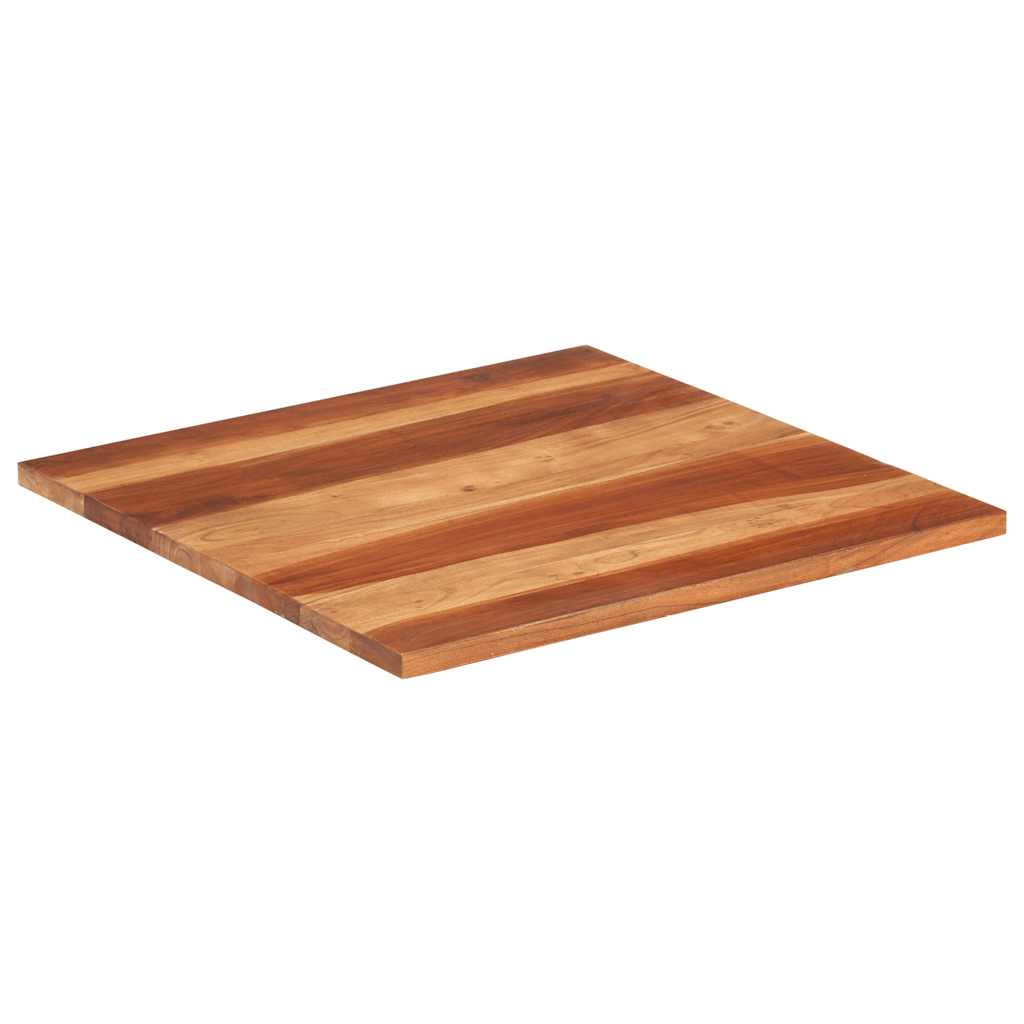 vidaXL Blat stołu, lite drewno akacjowe, 25-27 mm, 70x70 cm