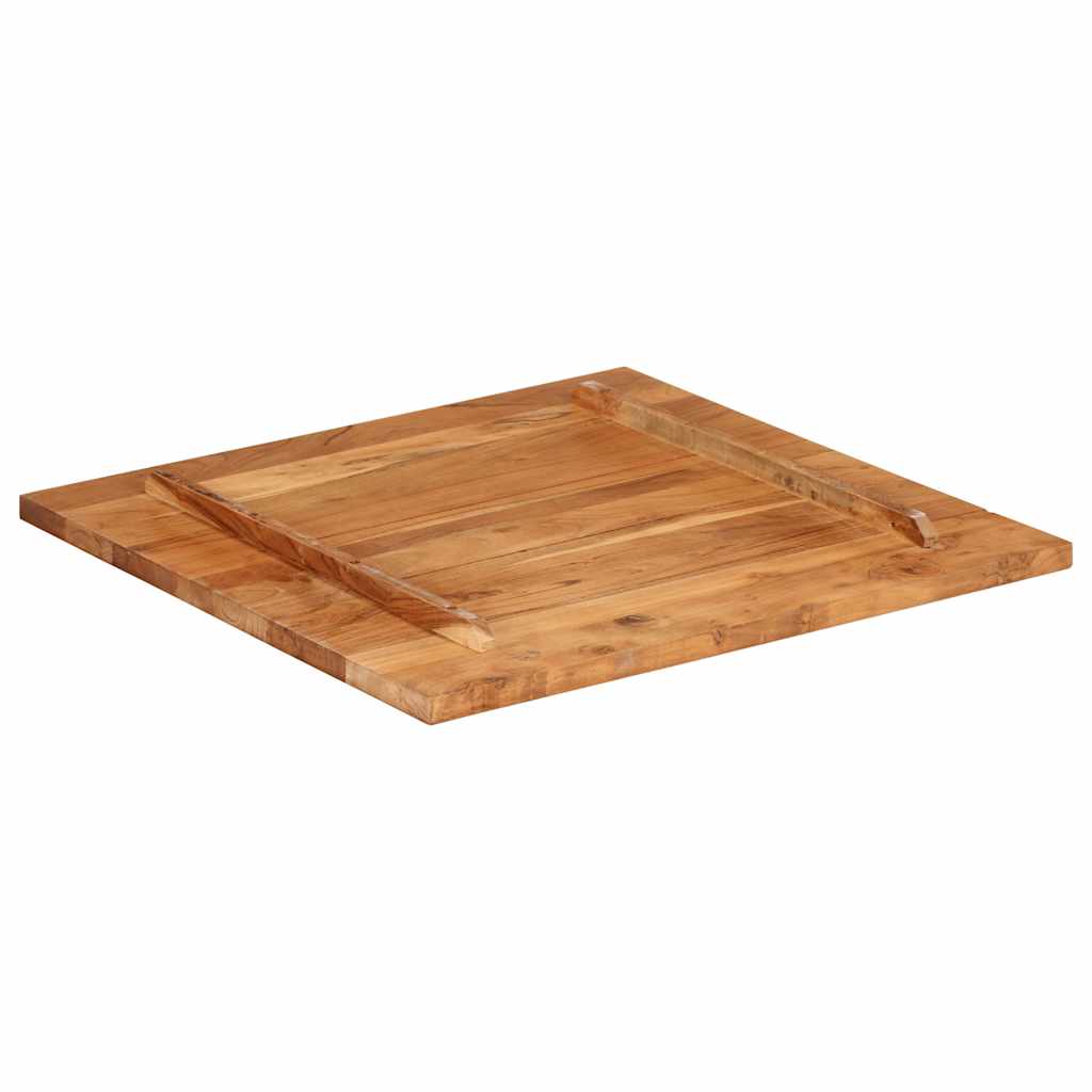 vidaXL Blat stołu, lite drewno akacjowe, 25-27 mm, 70x70 cm