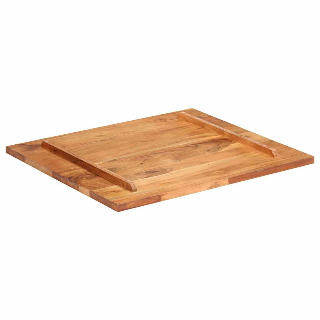vidaXL Blat stołu, lite drewno akacjowe, 25-27 mm, 70x80 cm