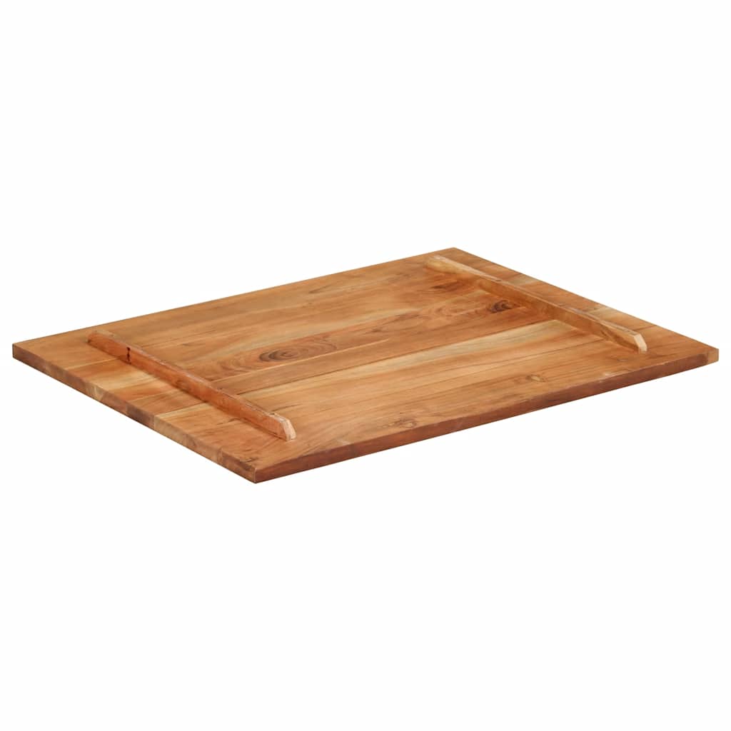 vidaXL Blat stołu, lite drewno akacjowe, 25-27 mm, 70x90 cm