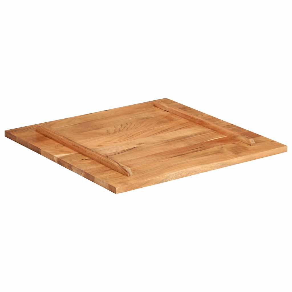 vidaXL Blat stołu, lite drewno akacjowe, 25-27 mm, 80x80 cm