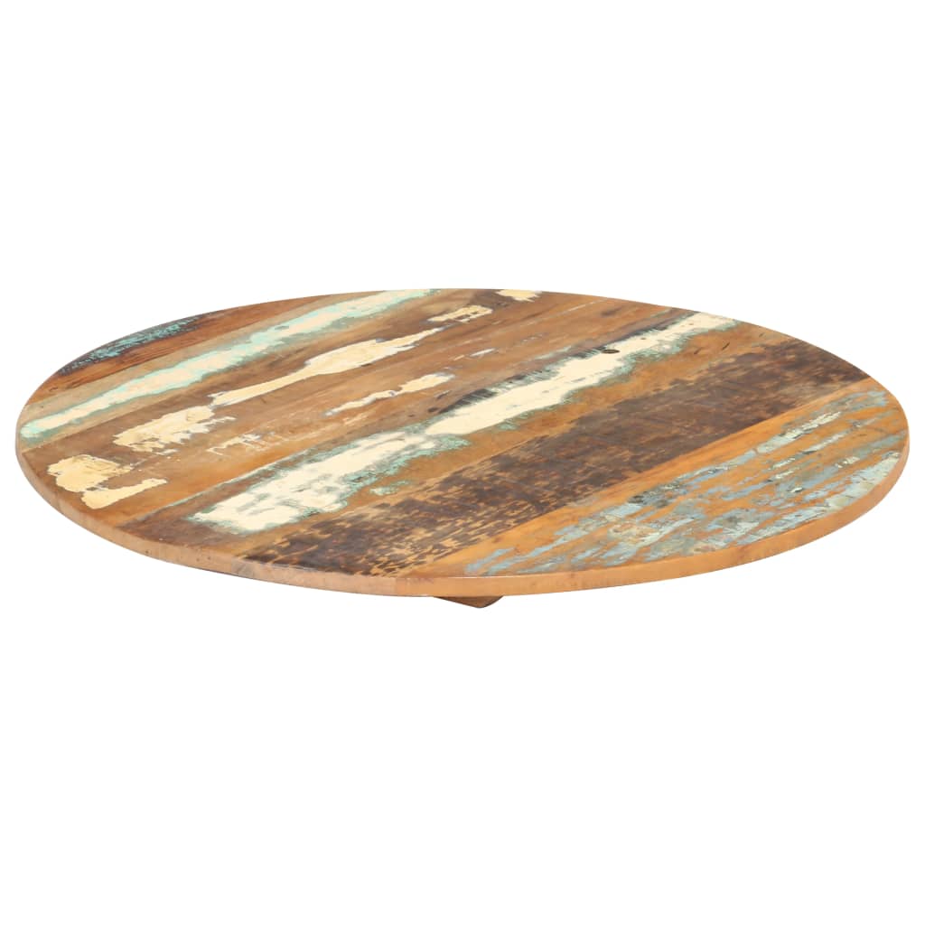vidaXL Okrągły blat stołu, 40 cm, 15-16 mm, lite drewno odzyskane