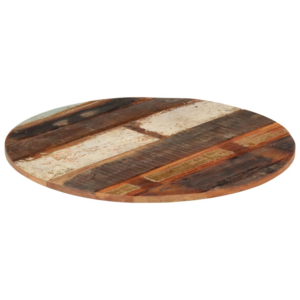 vidaXL Okrągły blat stołu, 70 cm, 15-16 mm, lite drewno odzyskane