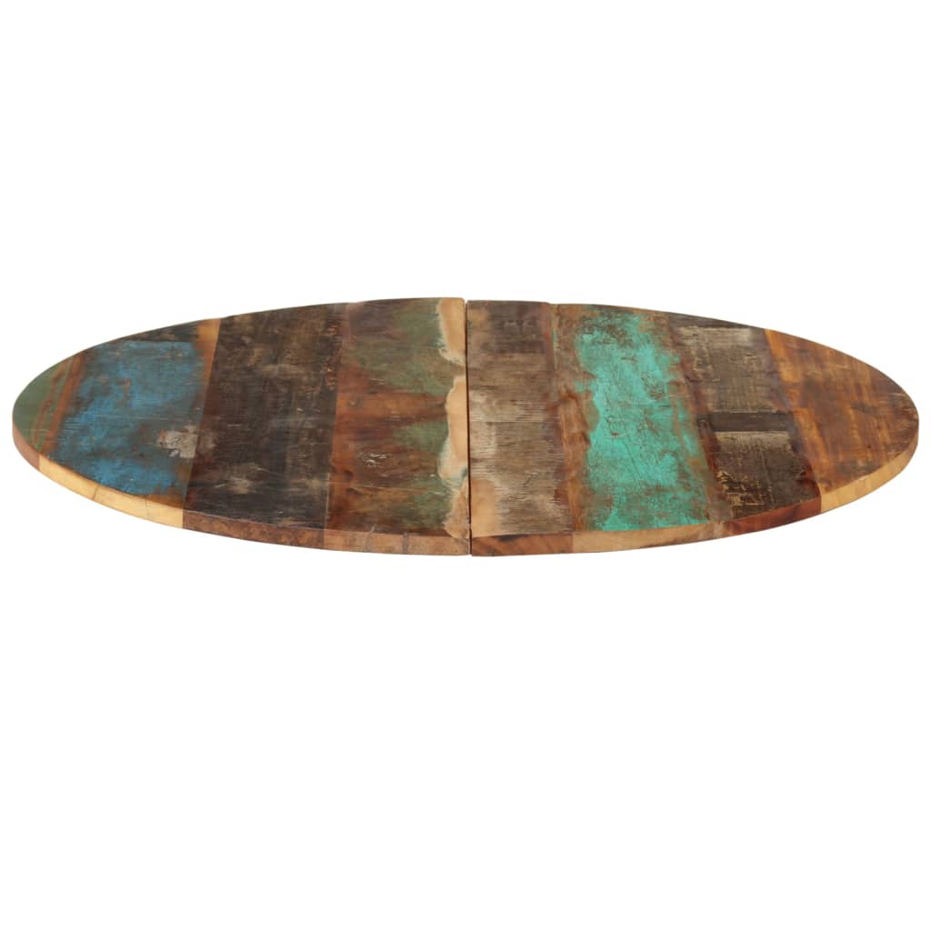 vidaXL Okrągły blat stołu, 80 cm, 15-16 mm, lite drewno odzyskane