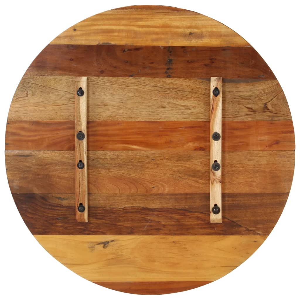 vidaXL Okrągły blat stołu, 80 cm, 15-16 mm, lite drewno odzyskane