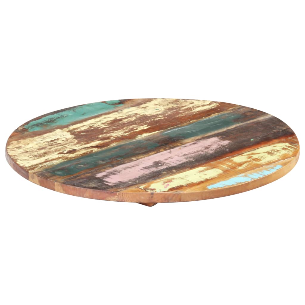 vidaXL Okrągły blat stołu, 50 cm, 25-27 mm, lite drewno z odzysku