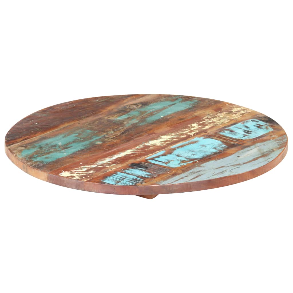 vidaXL Okrągły blat stołu, 50 cm, 25-27 mm, lite drewno z odzysku