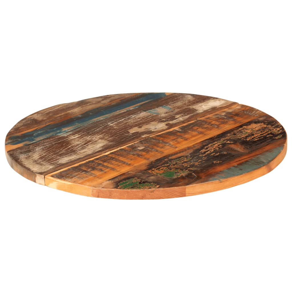 vidaXL Okrągły blat stołu, 60 cm, 25-27 mm, lite drewno z odzysku