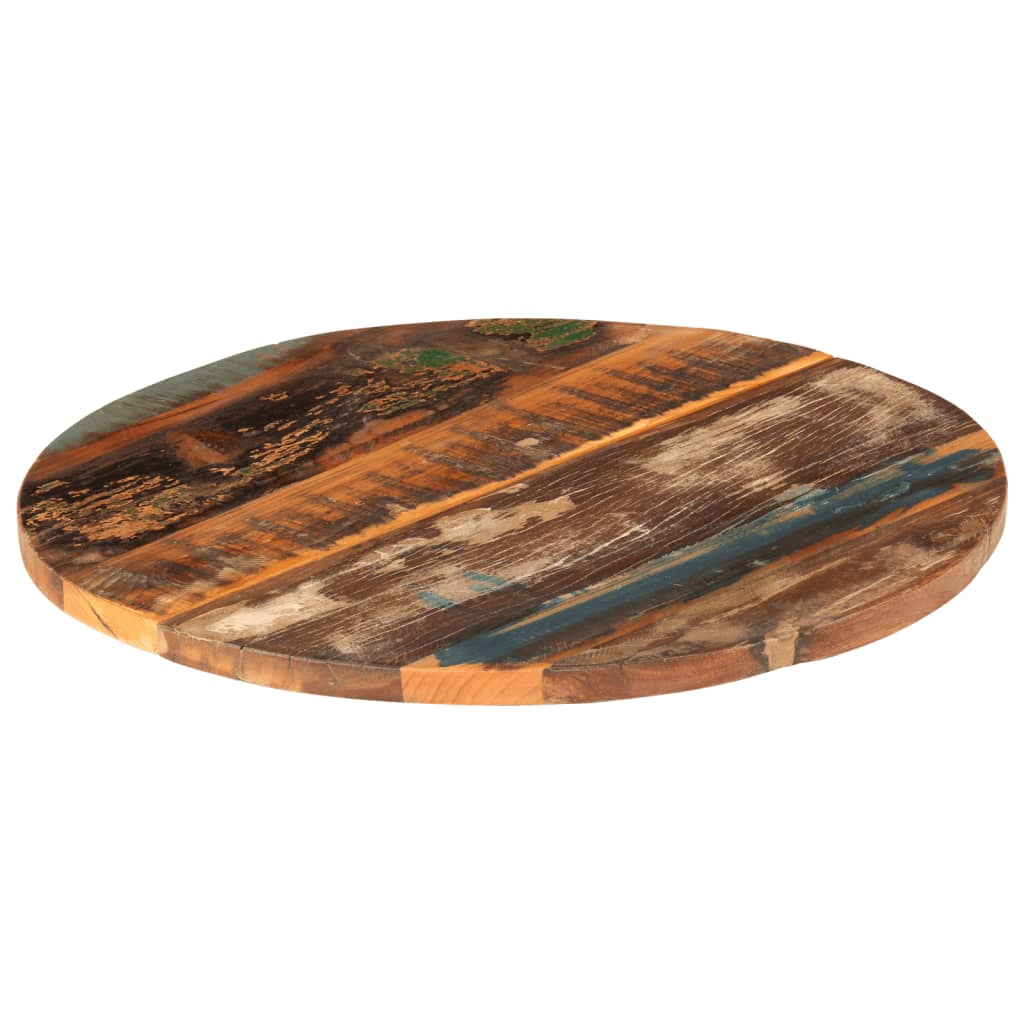 vidaXL Okrągły blat stołu, 60 cm, 25-27 mm, lite drewno z odzysku