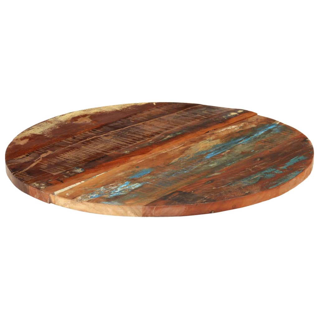 vidaXL Okrągły blat stołu, 70 cm, 25-27 mm, lite drewno z odzysku