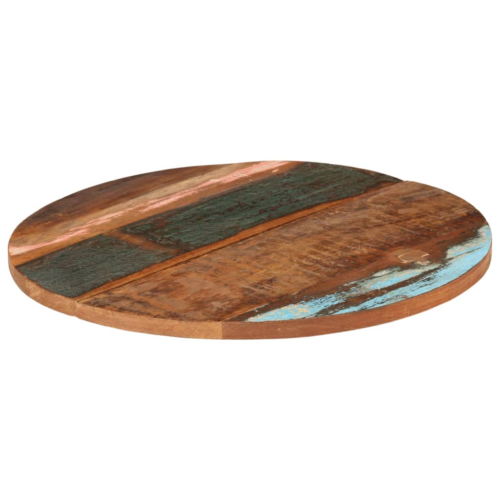 vidaXL Okrągły blat stołu, 70 cm, 25-27 mm, lite drewno z odzysku