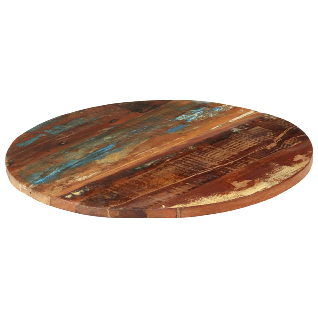 vidaXL Okrągły blat stołu, 70 cm, 25-27 mm, lite drewno z odzysku