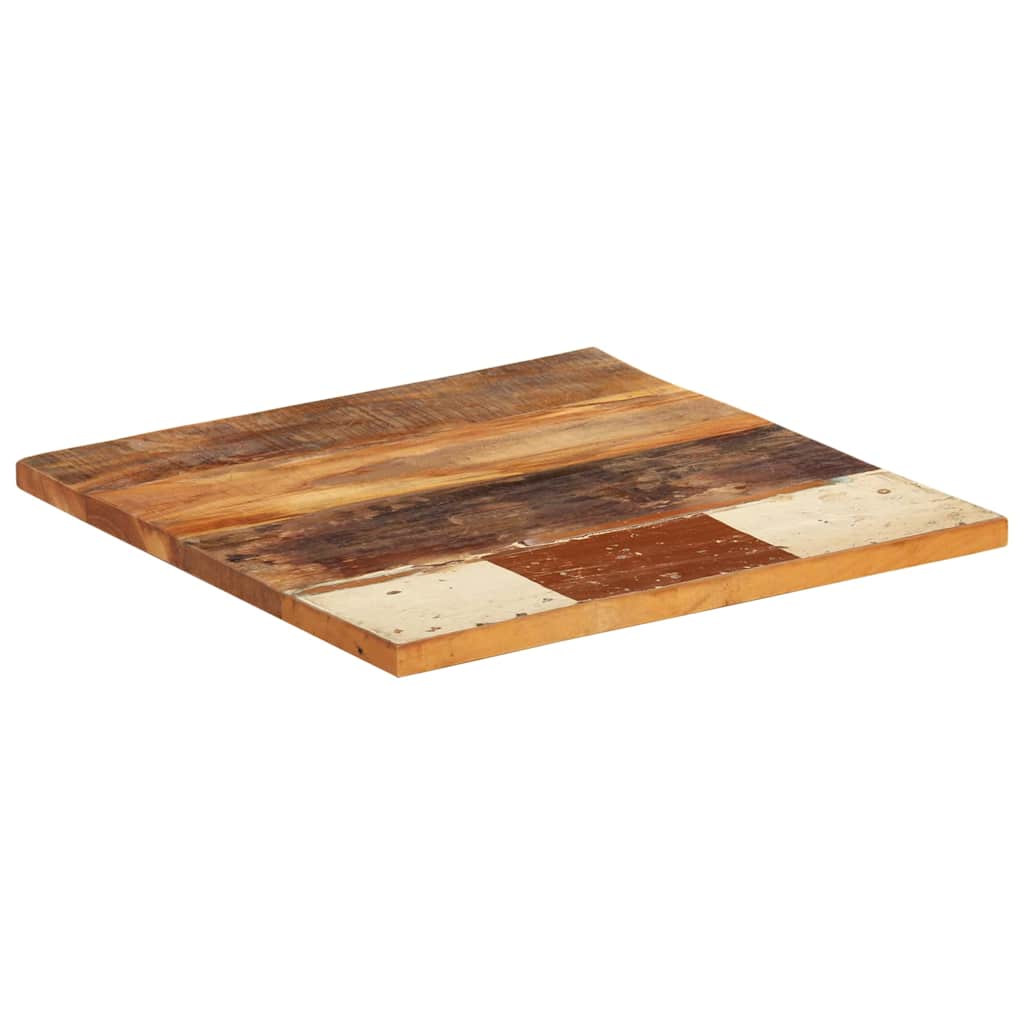 vidaXL Kwadratowy blat stołu 60x60 cm, 25-27 mm, lite drewno z odzysku